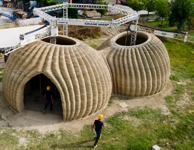 Eco-sustainable 3D printed house Tecla